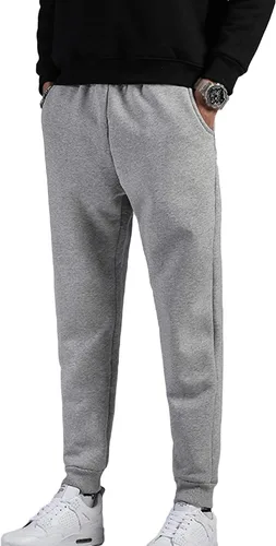 Vista 45 de MACHLAB Pantalones deportivos térmicos de forro polar para hombre, pantalones de chándal gruesos y cálidos para invierno