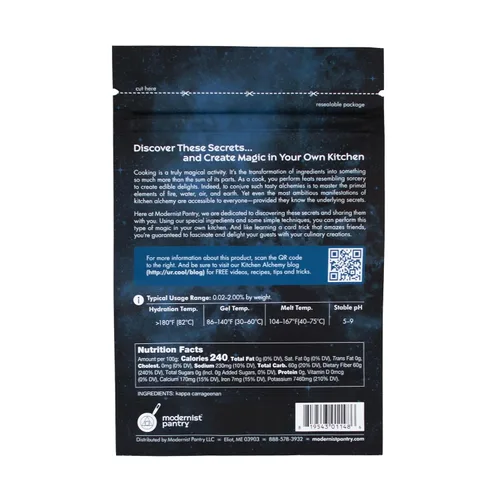 Vista 3 de Kappa carragenano (Vegan Queso) de calidad alimentaria ⊘ non-gmo ☮ Vegan ✡ ou Kosher Certified – 100 g/4oz