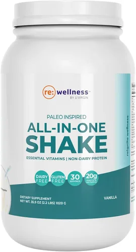 Vista 11 de Batido todo en uno inspirado en el paleo de chocolate – Reignite Wellness by JJ Virgin – Proteína en polvo de caldo de hueso – Batido de proteína