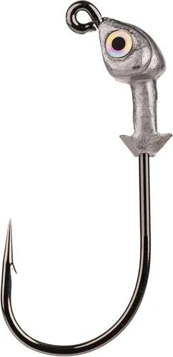 Vista 4 de Strike King Flat's Jig Head Fishing Lure, Premium Black Nickel Hook Chartreuse