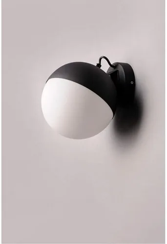 Vista 2 de ET2 Aplique de pared de media luna de iluminación Acabado dorado metálico Pantalla de vidrio blanco satinado Moderno aplique de pared