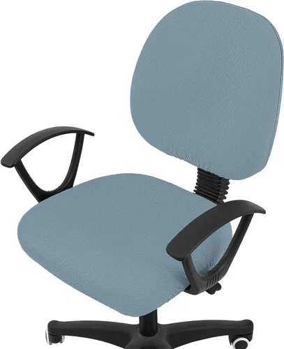 Vista 43 de Smiry Fundas de asiento de silla de computadora de oficina, de jacquard elástico, extraíbles, lavables, antipolvo, protectores de cojín para silla