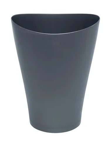 Vista 5 de Rubbermaid Bote de basura, 2.25 galones, plástico, azul plomizo, paquete de 2, baño, tocador