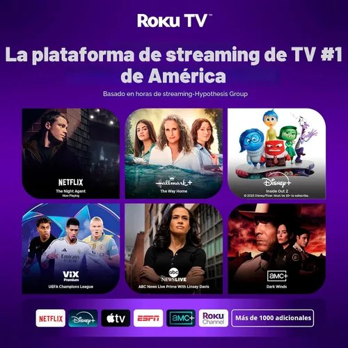 Vista 11 de Hisense Serie A4 32A4HNR - Smart Roku TV HD 720p de 32 pulgadas con compatibilidad Alexa - Audio Dolby, diseño de bisel delgado, Asistente de Google