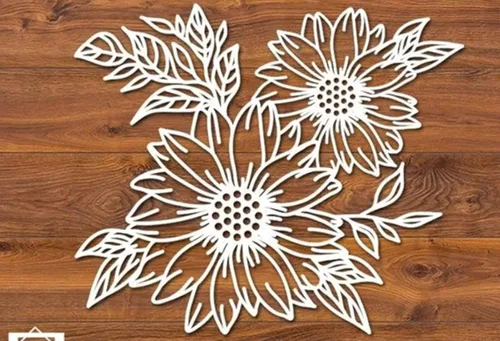 Vista 3 de Troqueles de metal con hojas de flores, hojas de girasol, plantillas de corte de boda para álbumes de recortes, manualidades, álbumes de recortes