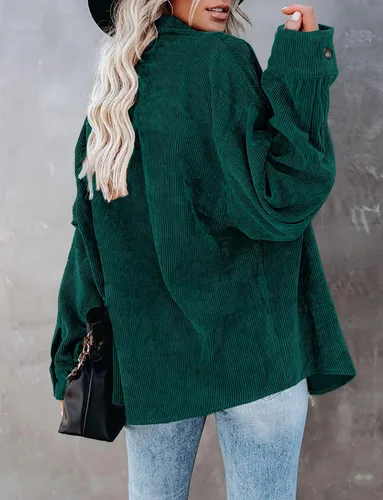 Vista 135 de ZOLUCKY Chaqueta de manga larga con botones para mujer, talla grande, blusas