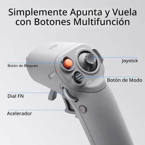 Vista 4 de DJI RC Motion 2 - Controlador inteligente inmersivo, operación multidireccional, accesorio multifuncional e intuitivo para FPV, compatibilidad