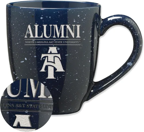 Vista 105 de Rico Industries NCAA Illinois Fighting Illini Alumni - Taza de café de cerámica moteada grabada con láser de 16 onzas