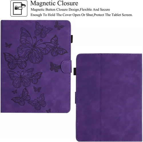 Vista 2 de Funda universal para tablet de 9.0 a 10.5 pulgadas, ranuras para tarjetas con soporte para iPad 9.7/iPad 10.2/iPad 10.5/Galaxy Tab 3 10.1/Tab 4