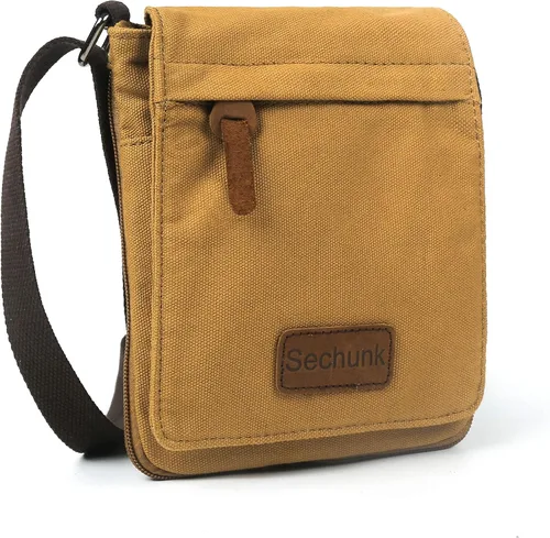 Vista 15 de Sechunk Vintage Canvas Messenger Cross body bag Shoulder bag