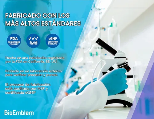 Vista 4 de BioEmblem Complejo triple de magnesio y probióticos para mujeres y hombres