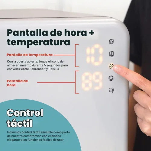 Vista 7 de Wabi UVC LED desinfectante y secadora Ultra (gris + borde negro)