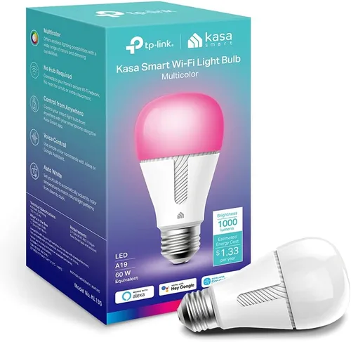 Vista 12 de Kasa Smart - Bombillas inteligentes de color completo, bombillas WiFi inteligentes regulables con cambio de color total compatibles con Alexa