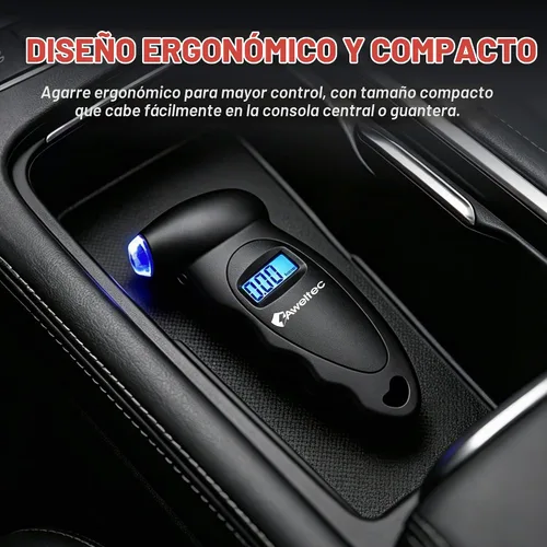 Vista 5 de Medidor digital de presión de neumáticos (negro (1PK), 1 paquete Negro (1 unidad)