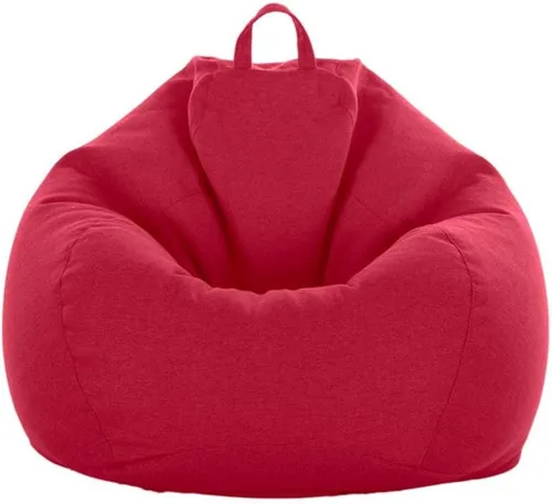 Vista 14 de Funda para puf de almacenamiento de animales de peluche (sin relleno), extra suave, funda de repuesto de algodón y lino de espuma viscoelástica