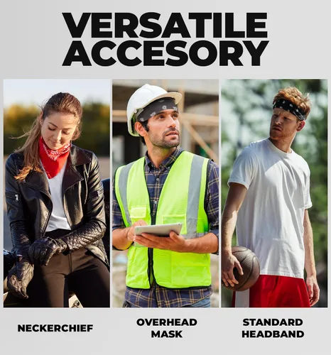 Vista 5 de Diadema grande tipo bandana Pañuelo para hombres y mujeres Paquete de bandana de cachemira Bufanda de vaquero