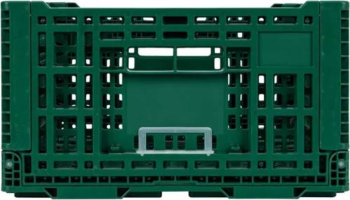 Vista 17 de Restaurantware Cater Tek - Caja plegable de 36 litros, 1 caja de almacenamiento apilable, con asas de diseño de malla, caja plegable de plástico