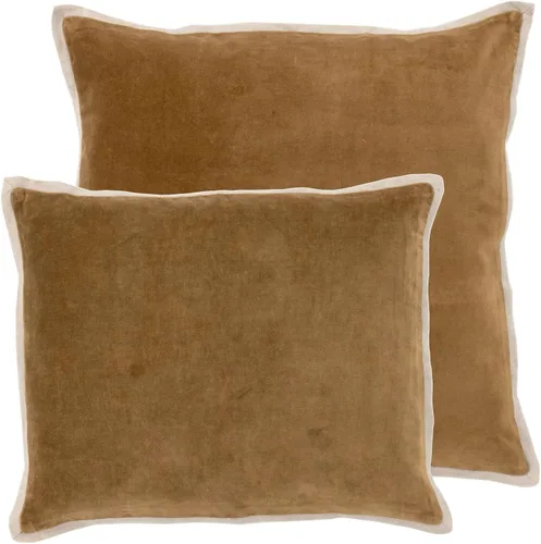 Vista 4 de Pine Cone Hill Amelia - Almohada bordada de lino floral marfil, 16 pulgadas lumbar