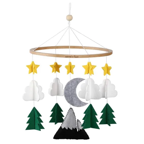 Vista 11 de Móvil para cuna de bebé – Móvil colgante de madera para cuna, decoración de guardería para niños y niñas, regalo perfecto para ducha