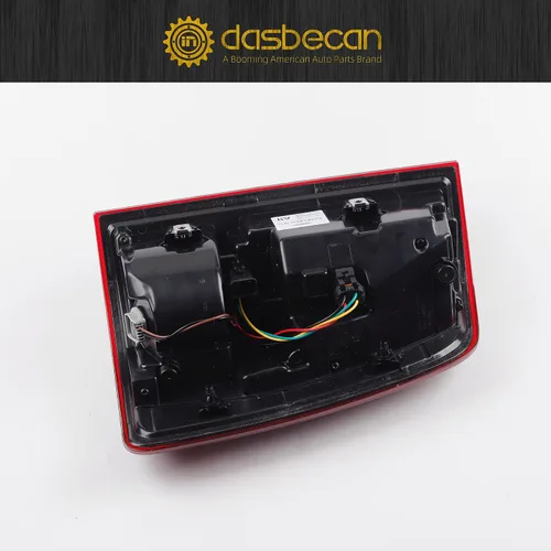 Vista 3 de Conjunto de luces traseras LED Dasbecan con bombillas compatibles con Dodge For Dodge RAM 1500 2013-2018 RAM 2500 3500 2014-2018 Red Lens Black