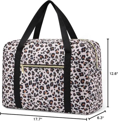 Vista 7 de Bolsa de viaje plegable para fin de semana, bolsa de noche para hombres y mujeres, ligera, bolsa de mano para Spirit Airlines
