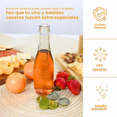 Vista 4 de Botellas transparentes de champaña de 6.3 oz, 24 unidades por caja.