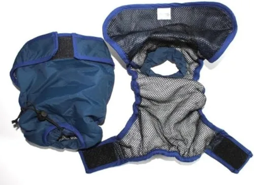 Vista 2 de 1 pañal para mascotas, hembra, para perros pequeños y grandes, gatos, impermeable, reutilizable, lavable, forro acolchado