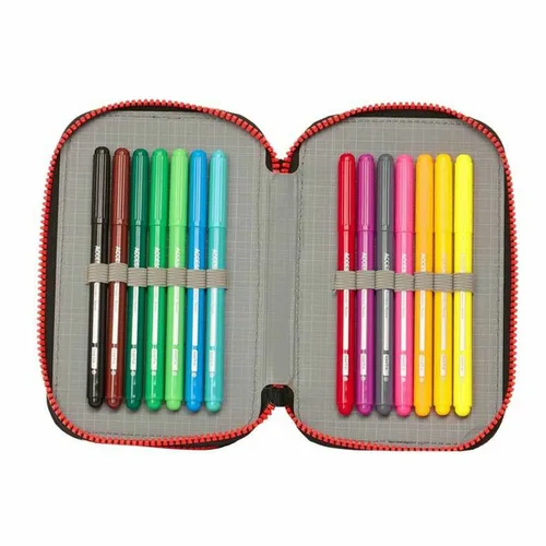 Vista 4 de Estuche Escolar My Hero Academia Negro 12.5 x 19.5 x 4 cm 28 piezas