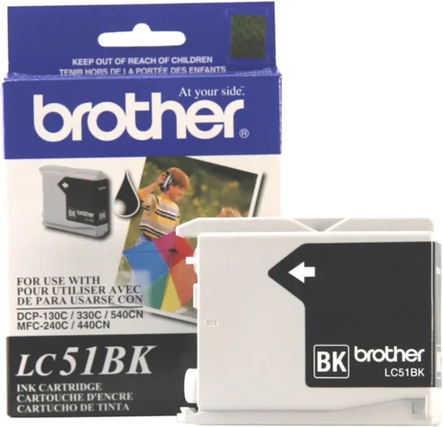 Vista 2 de Brother Innobella LC51BK - Cartucho de tinta, rendimiento de 500 páginas, color negro