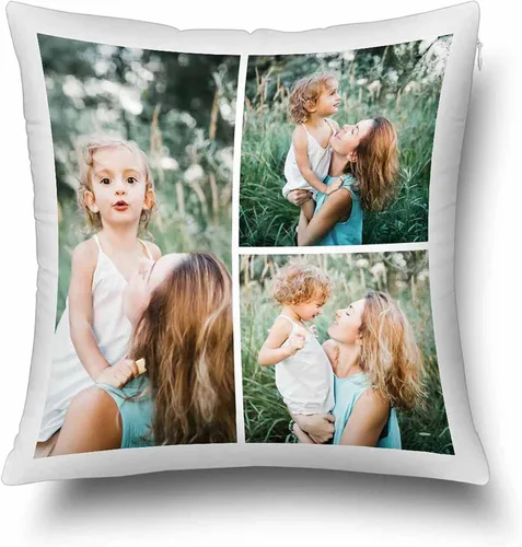 Vista 17 de Funda de almohada con foto personalizada, regalos para la familia, fotos personalizadas, fundas de almohada decorativas personalizadas, regalos