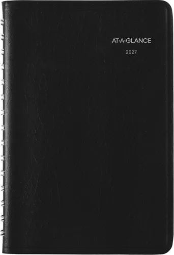 Vista 6 de AT-A-GLANCE Agenda 2027, diaria, 5 x 8 pulgadas, programación abierta, DayMinder, negro (SK460027)