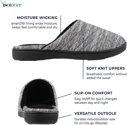 Vista 2 de isotoner Women's Andrea Space Knit Slide Slippers