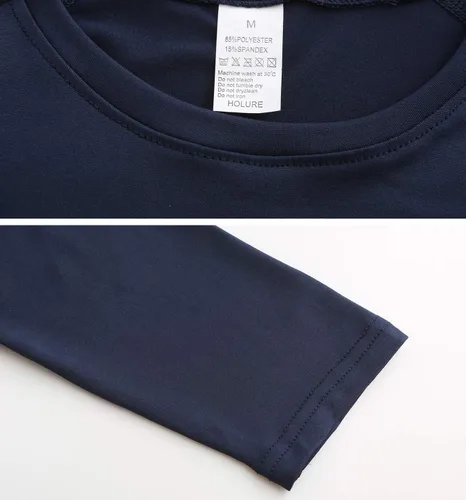Vista 6 de Camisetas deportivas de manga larga de compresión para hombre (paquete de 3)