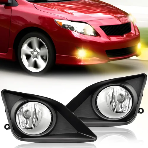 Vista 29 de Luces antiniebla LED y DRL para compatibles con Dodge Dakota 1997 1998 1999 2000/Dodge Durango 1998-2000, un par de luces antiniebla delanteras