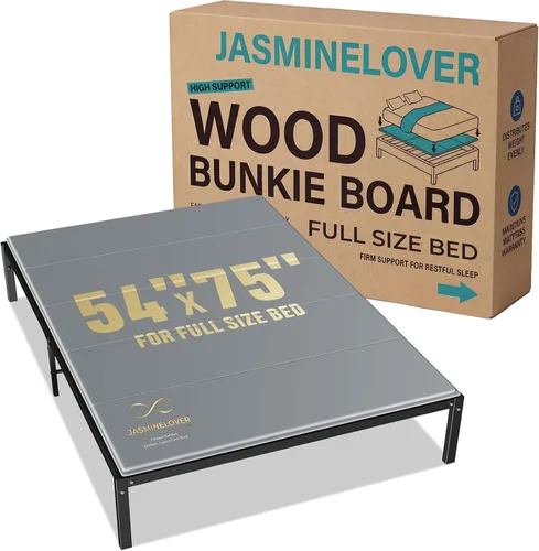 Vista 10 de Bunkie Board - Tablas de cama tamaño individual de 38 x 75 pulgadas para debajo del colchón, tablero de soporte de madera reforzada resistente