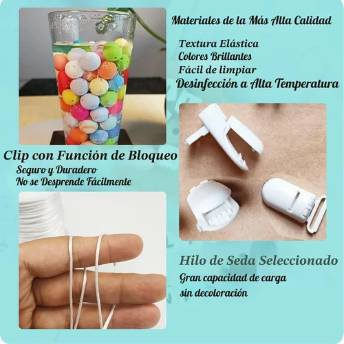 Vista 5 de Clip de chupete personalizado para niños y niñas, 2 juegos de 26 letras