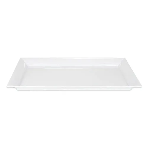 Vista 4 de G.E.T. ML-243-BK, Siciliano Collection, Platos de melamina redondos negros de 24 pulgadas (cantidad, 1) Dishwasher safe, Shatterproof, Restaurant