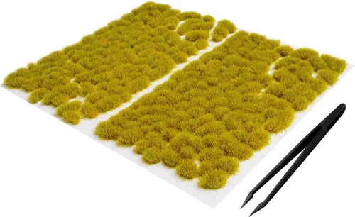 Vista 4 de 190 piezas de césped estático modelo de césped artificial ferroviario, césped artificial en miniatura, kit de terreno para bricolaje