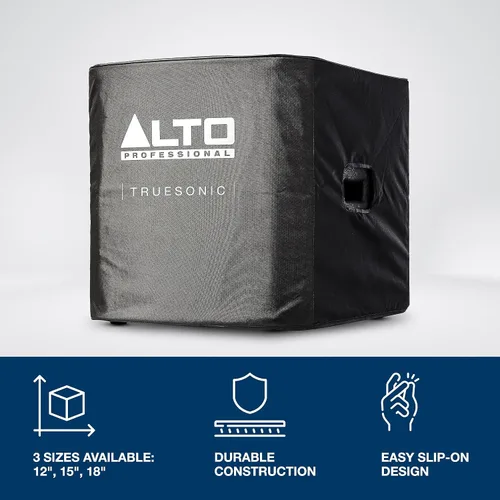 Vista 2 de ALTO Cubierta deslizable duradera para subwoofer amplificado TS12S con construcción de forro de nailon y acceso al mango