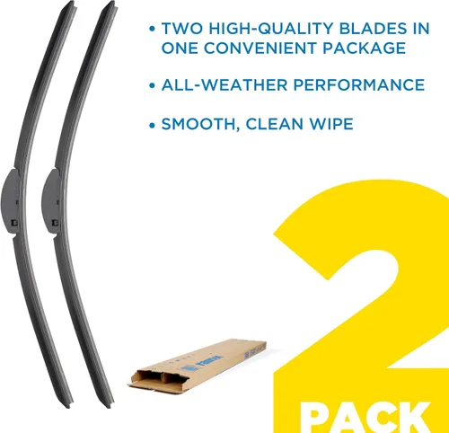 Vista 2 de Rain-X 810337 Total Clear Beam - Limpiaparabrisas de 20 pulgadas (x2) para todo tipo de clima, con escobilla de goma para limpieza suave