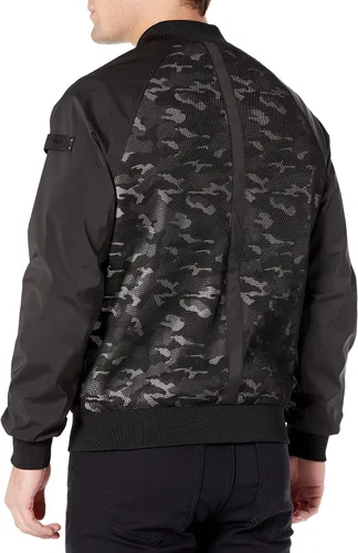 Vista 2 de Karl Lagerfeld Paris Superposición de malla de camuflaje para hombre