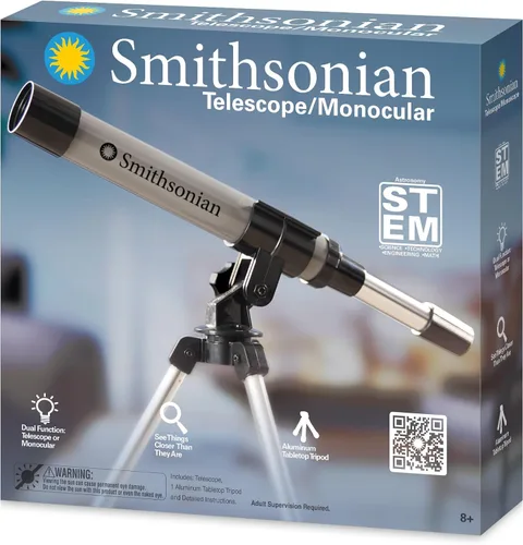 Vista 2 de Telescopio STEM 30x Smithsonian con trípode de aluminio