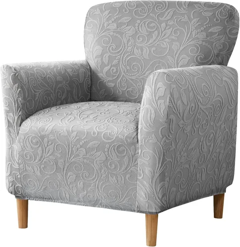 Vista 22 de MIFXIN Funda elástica para sillón de banquete, de terciopelo, 1 pieza, de elastano, elástico, protector de muebles, para sofá de 1 plaza con brazos