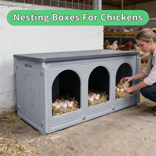 Vista 18 de Rockever Cajas de anidación para pollos, cajas de anidación de plástico