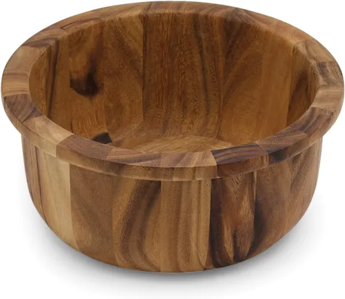 Vista 16 de Ironwood Gourmet Juego de utensilios de madera de acacia, 1.75 x 2.75 x 10 pulgadas, utensilios grandes para servir ensaladas