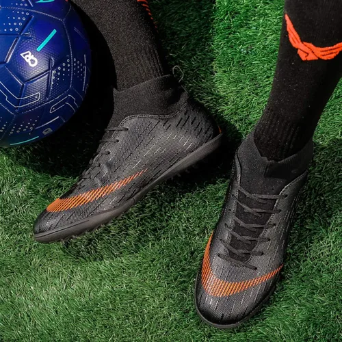 Vista 7 de LIAOCX - Botas de fútbol para hombre zapatos deportivos TFAG botas de fútbol deportivas calcetines altos