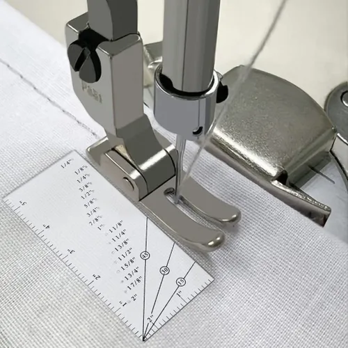Vista 6 de Paquete de 3 guías magnéticas de costura para máquina de coser + 1 regla de tolerancia de costura, regla de costura de dobladillos de línea recta