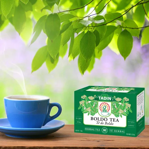 Vista 6 de Tadin Té de hierbas Boldo. Sin cafeína. 24 bolsas de té. 1.18 oz. Paquete de 3