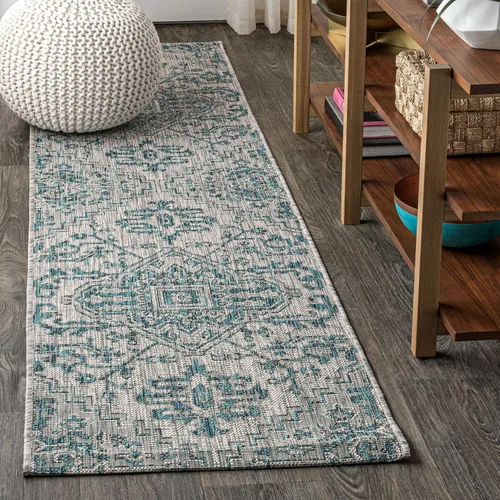 Vista 36 de JONATHAN Y SMB105D-28 - Alfombra de pasillo Boho para interiores y exteriores 2 x 8, color Negro/Gris, con textura de estrella, tejida