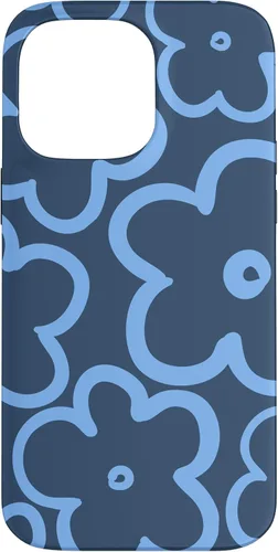 Vista 20 de Funda para iPhone 12 Mini con diseño floral azul marino y azul claro